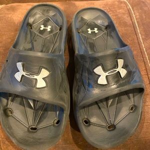 Nike slip ons, black, size 2